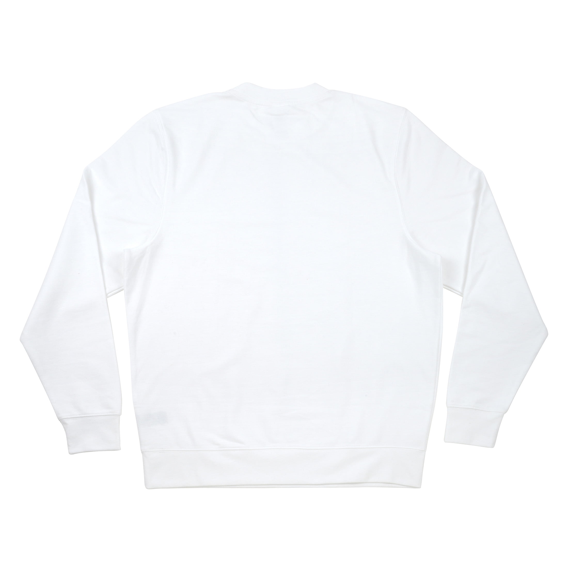 Make Market White Adult Crew Neck Sweatshirt - Medium Cotton-Poly Fleece Pullover for Vinyl Transfers & Fabric Paint, Unisex Fit for Custom DIY Apparel, 12 Pack