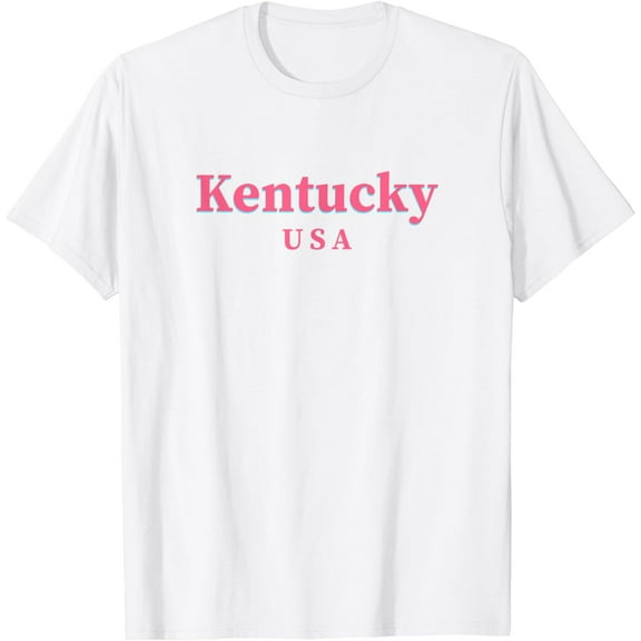 White Aesthetic Kentucky Gift For Women or Girls T-Shirt