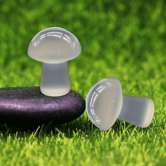 White Agate Crystal Mushroom Flower Pot Fish Tank Decoration, Natural Gem, By Meiiso, Large Inventory!