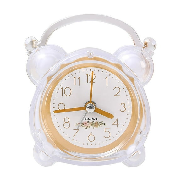 White Alarm Clock Simple Style with Alarm Function for Home Office Use Easy to Read and Set