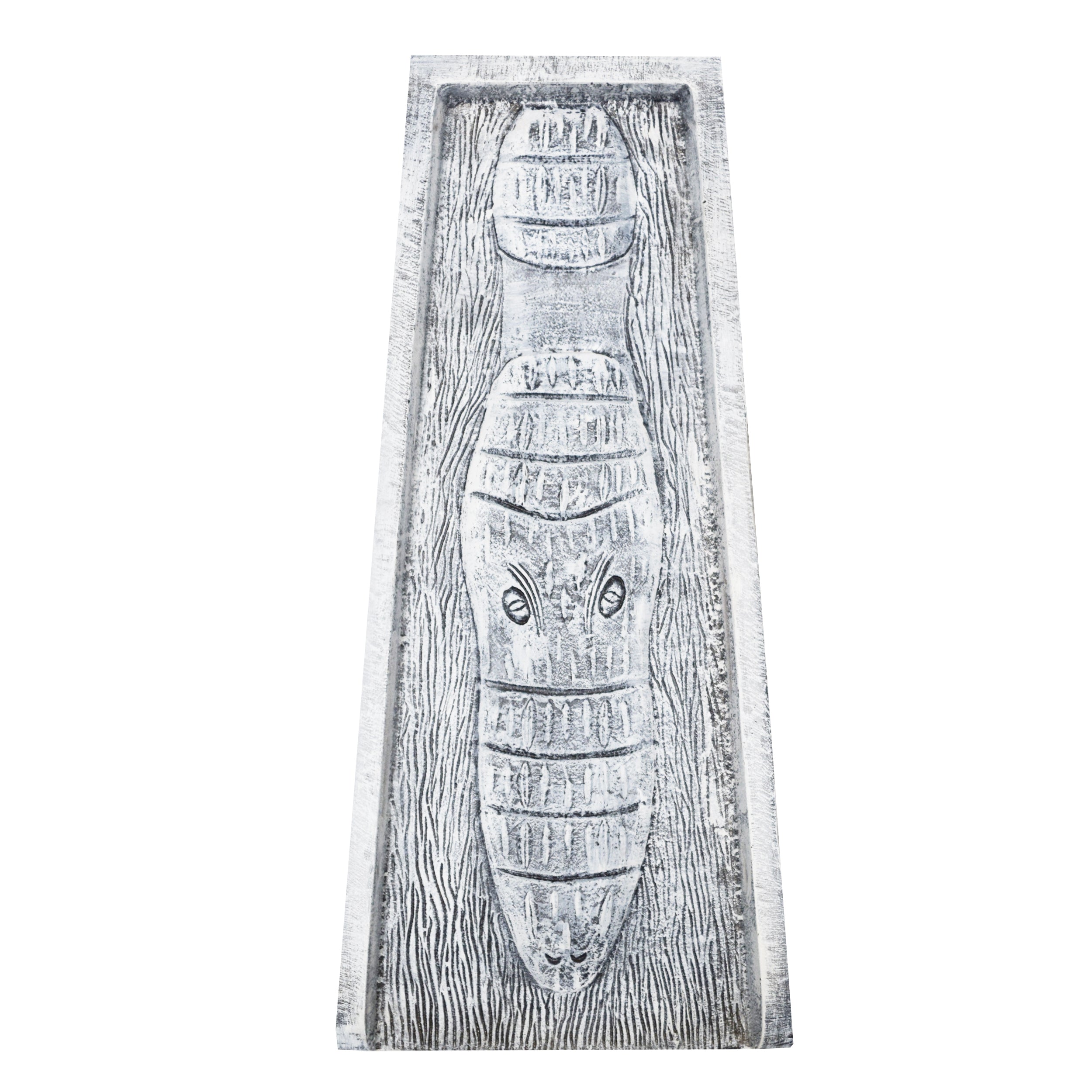 White Alligator 24in Cast Aluminum Downspout Gutter Splash Block