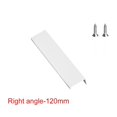 thumbnail image 1 of White Aluminum Alloy Kitchen Cupboard Long Pull Hidden Handles Cabinet Pulls Drawer Knobs RIGHT ANGLE-120MM, 1 of 8