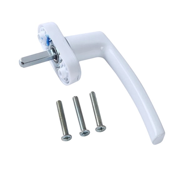 White Aluminum Alloy Window Handle with Locks Universal Door Handle Key Locking for Double Glazing Door Turning