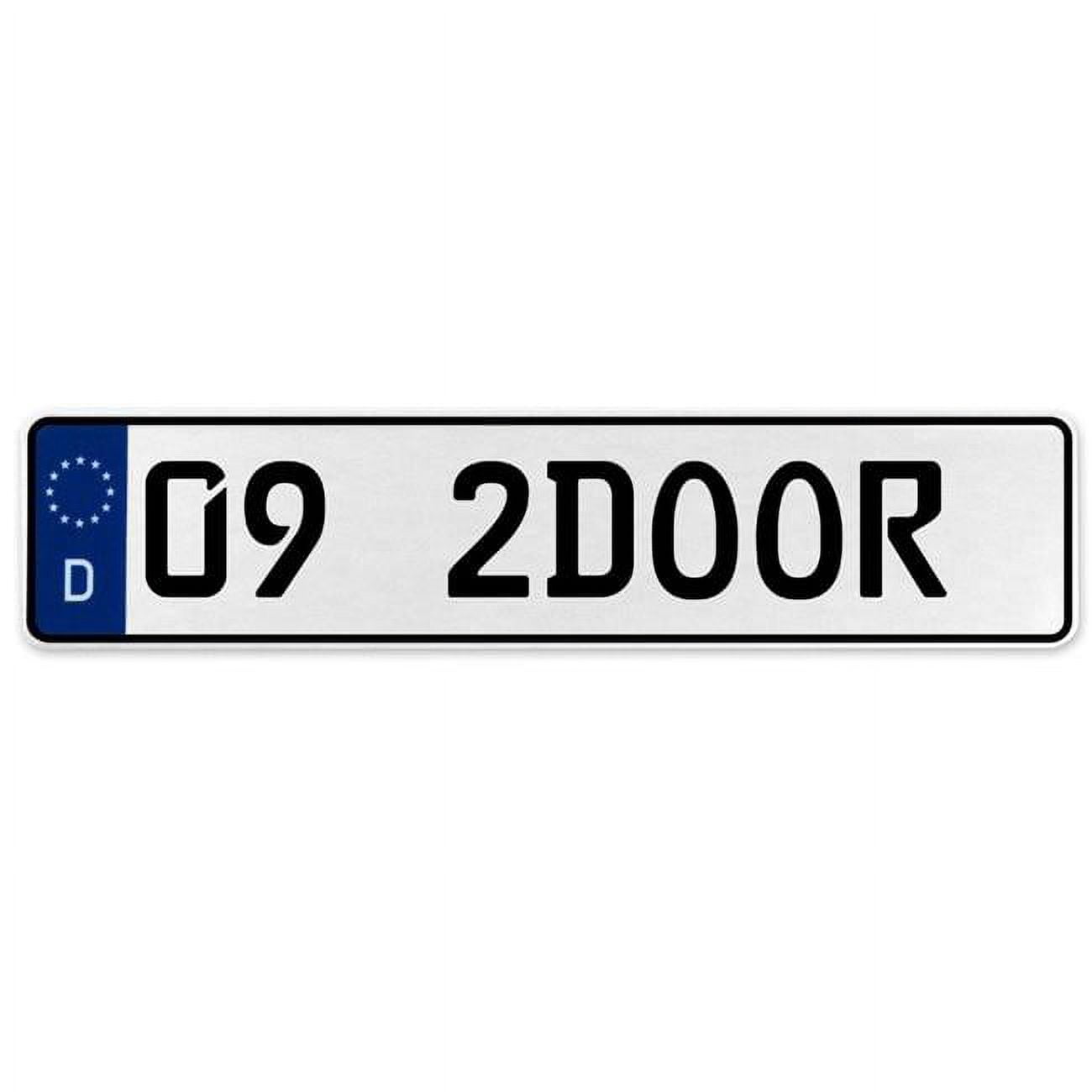 White Aluminum Street Sign Mancave Euro Plate Name Door Sign Wall Art ...