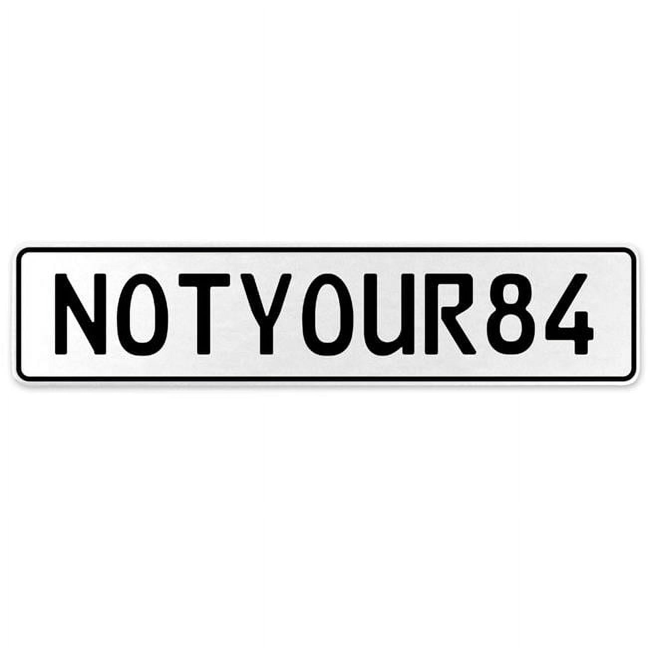 White Aluminum Street Sign Mancave Euro Plate Name Door Sign Wall Art ...
