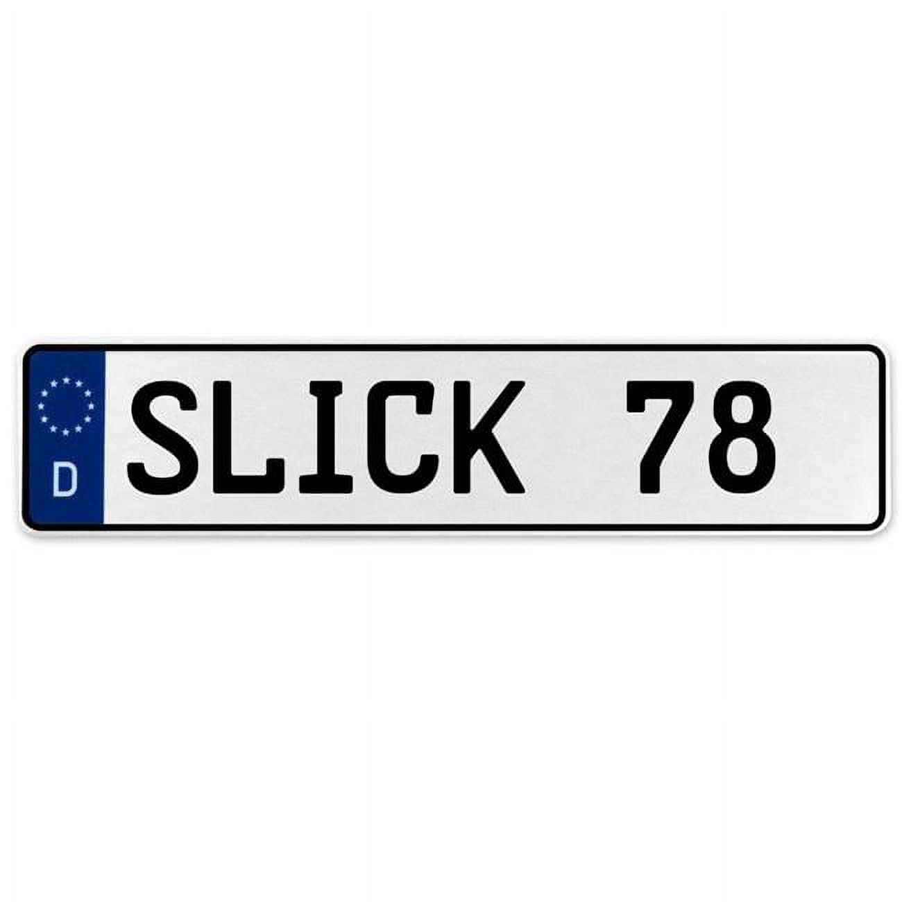 Sign 7465 White Aluminum Street Sign Mancave Euro Plate Name Door Sign Wall Art ...