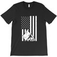 thumbnail image 1 of White American Camping Patriotic, For Those Who Love Outdoors And USA G1092 Unisex T-Shirt, Up to Size 5XL, 1 of 2