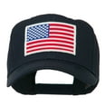 thumbnail image 1 of White American Flag Patched Cap - Navy OSFM, 1 of 5