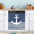 thumbnail image 1 of White Anchor Navy Blue Dishwasher Magnet Cover Reuseable Refrigerator Magnet Cover Decal Fridge Microwave Stickers Hoilday Party Decor 23 x 26 Inch, 1 of 5