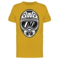 thumbnail image 1 of White And Black Motocross Helmet T-Shirt Men -Image by Shutterstock, Male Medium, 1 of 2