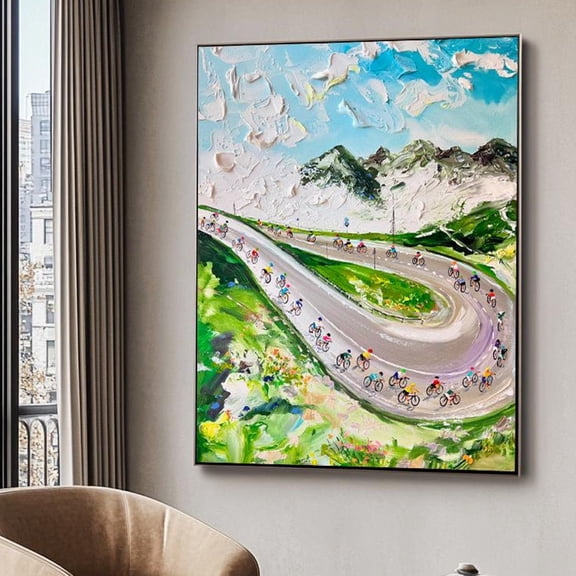 White And Green Wall Art Wall Art, Modern Wall Decor, 8x12 UNFRAMED