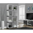 thumbnail image 1 of White And Grey Hollow-Core 71 Inch H Bookcase, 1 of 1