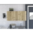 thumbnail image 1 of White And Light Oak Rectangle 2-Door Wall Cabinet, 1 of 6