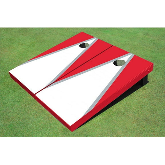 White And Red Matching Triangle Set