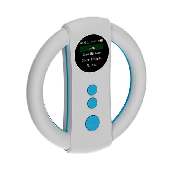 White Animal Tag Reader 134.2Khz/125Khz Animal Chip Scanner 500 Records Memory Pet Information Reader