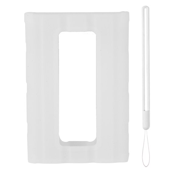 White Anti-Fall Silicone Protective Case for Samsung T7 Shield Portable SSD, Waterproof Shockproof Solid State Drive Sleeve Cover, Anti-Scratch Dustproof SSD Skin (White)