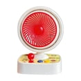 thumbnail image 1 of White Arcade Game Style Desktop Small Fan, Portable Rechargeable USB Desk Fan with Adjustable Angle for Home & Office, 1 of 6