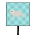 thumbnail image 1 of White Arctic Fox Blue Check Leash or Key Holder, 1 of 1