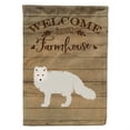 thumbnail image 1 of Caroline's Treasures CK6821GF White Arctic Fox Welcome Flag Garden Size , Small, multicolor, 1 of 3