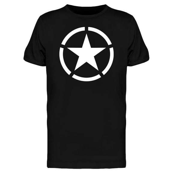 White Army Star T-Shirt Men -Image by Shutterstock, Male 3X-Large