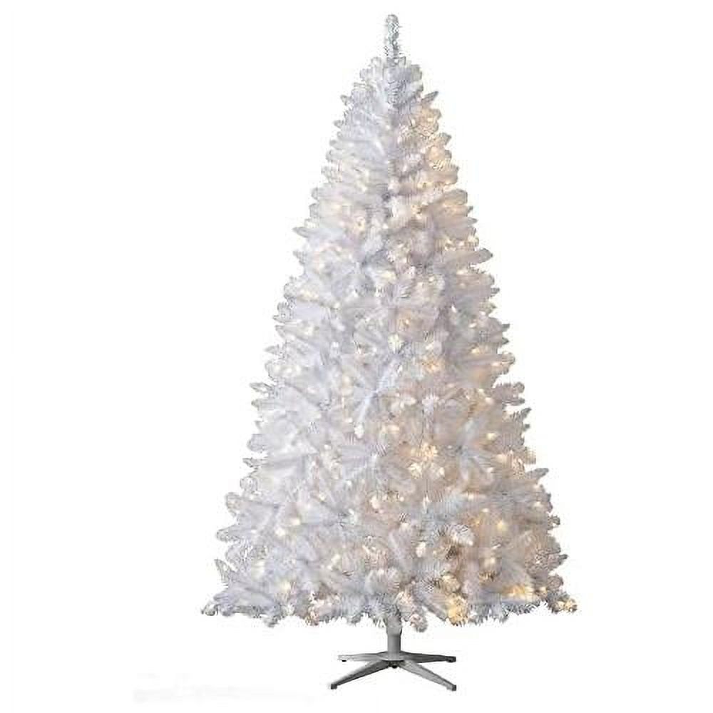 White Artificial Christmas Tree Winter White 10 Ft PreLit With