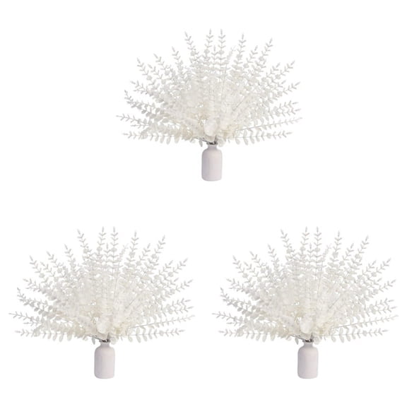 White Artificial Eucalyptus Stems,108Pcs Faux Eucalyptus Branches Leaves Arrangement Wedding Bouquet Decor