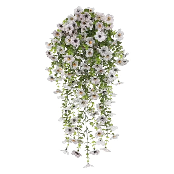 White Artificial Flower Hanging Decor for Wedding Party Home Outdoor Arch Wall Porch Decorations