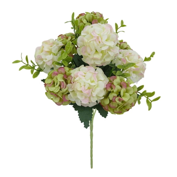 White Artificial Hydrangea, Artificial Peony Flowers Hydrangea Bouquet for Centerpiece Table Wedding Home Decor