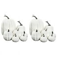 thumbnail image 1 of White Artificial Pumpkin Decoration Foam Pumpkin Desktop Core Thanksgiving Decoration 14 Pieces, 1 of 7