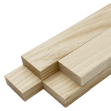 White Ash Lumber Board - 3/4" x 2" (4 Pcs)
