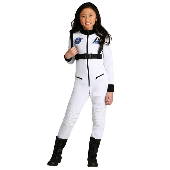 White Astronaut Costume Girl's