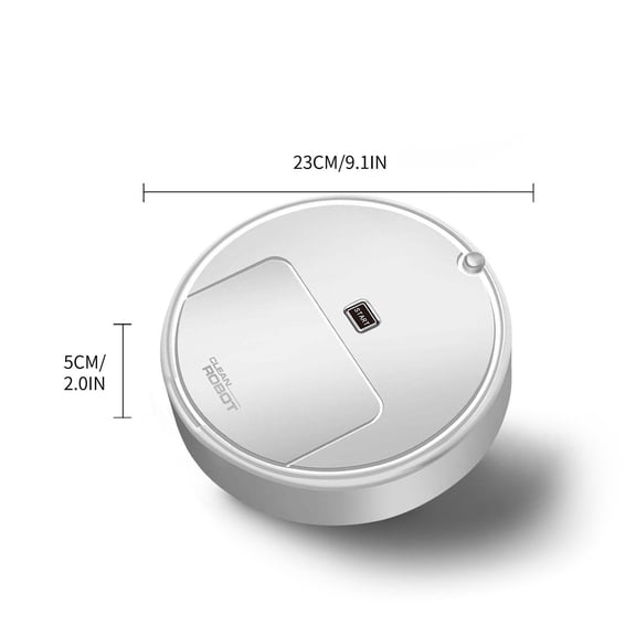White Automatic Mini Robot Vacuum Cleaner Sweeping And Mopping Rechargeable Cleaning Machine