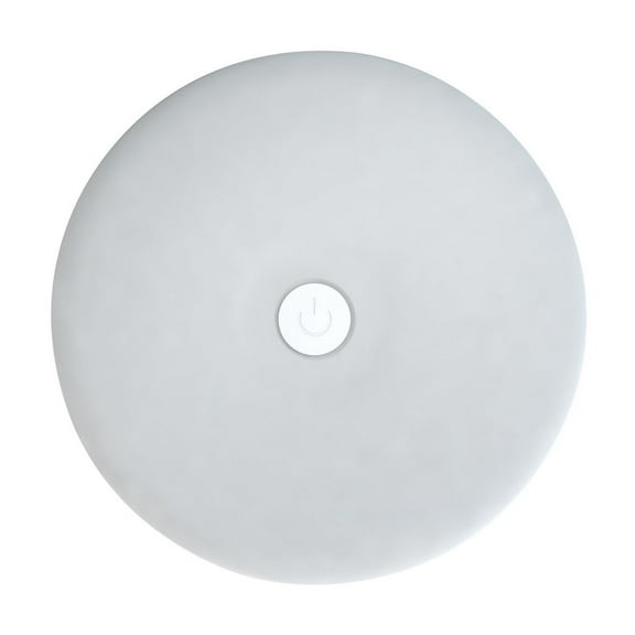 White B Remote Control Led Wall Light, Round Adhesive Battery Powered Night Light For Bedroom, Cool Warm White, 8.6X8.6Cm
