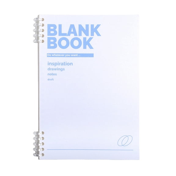 White B5 Portable Writing Journal, 25x17.8cm, 8mm Ruled, Thick Paper with Plastic Cover for Durability (1pc)