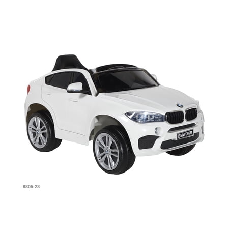 White BMW 6V X6M Ride On For Kids by Dynacraft