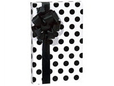 Wrapping Paper  Karft Paper White Polka Dot – Black Bow Studio