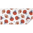 thumbnail image 1 of White Background Football Helmets Pattern Rectangle Tablecloth 60"x120",Waterproof Polyester Rectangle Table Cloth, Wipeable Spillproof Polyester Tablecloth for Dining, Camping, Indoor and Outdoor, 1 of 6