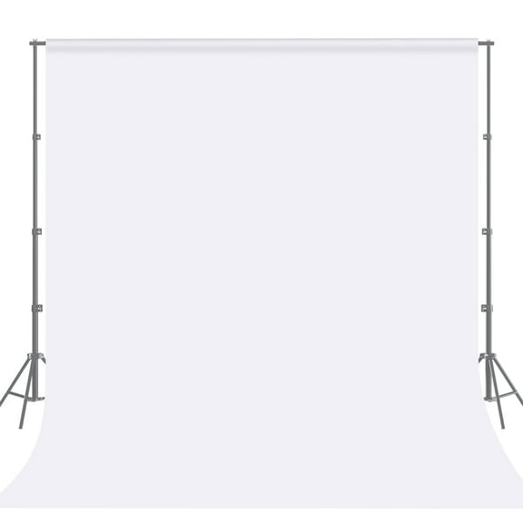 White Background Photography Cloth 7x10 ft (200x300 cm) GAINVANE High Density Polyester Fabric Pure Black Photo Backdrop Foldable Washable Seamless Photo Shoot Portrait Party