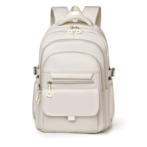 White Backpack Multi-compartment Large Capacity Casual  display picture 1