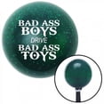 thumbnail image 1 of White Bad Ass Boys Drive Bad Ass Toys Green Metal Flake Shift Knob with M16 x 1.5 Auto, 1 of 1