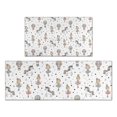 thumbnail image 1 of White Ballerina Unicorn Pattern Kitchen Rugs Sets Of 2,Anti Fatigue Kitchen Mat Rugs Non Slip Washable,Decorative Kitchen Floor Mats for Kitchen,Sink,Laundry,17"x30"+17"x47", 1 of 7