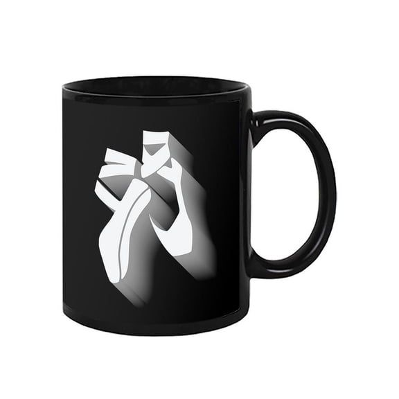 White Ballet Shoes Mug Unisex's -Image by Shutterstock