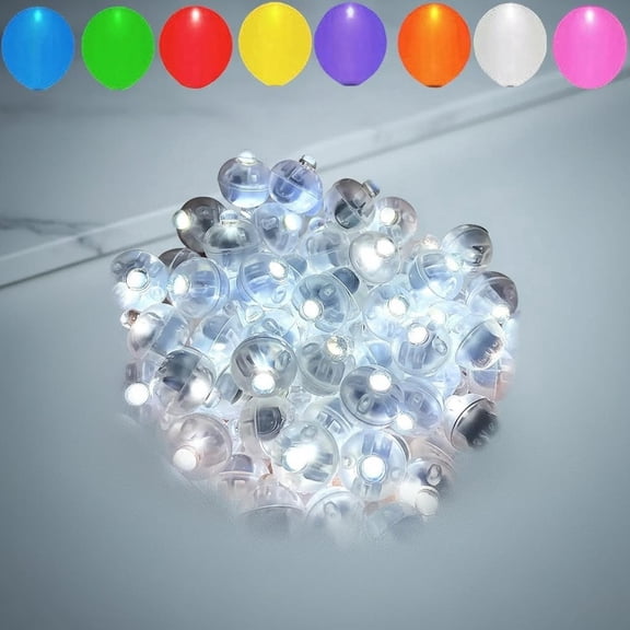 White Balloon Lights, Long Standby Time Waterproof Mini Light, Battery Powered, Round LED Ball Lamp for Latex Balloon Paper Lantern Party Decorative
