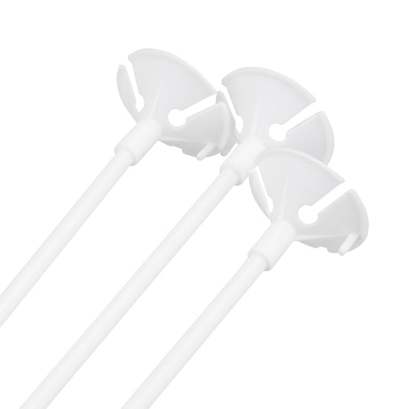 YOSADIER White Plastic Balloon Holder Clips for Party Decorations, 50 Pieces, and Easy to Use Balloon Accessories