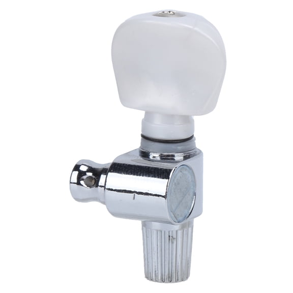 White Banjo 5th String Tuner Peg with 10:1 Gear Ratio - Metal & ABS Construction