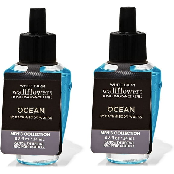 White Barn BBW Bath and Body Works Ocean Wallflowers Home Fragrance Refill Bulbs - Lot of 2, Full Size
