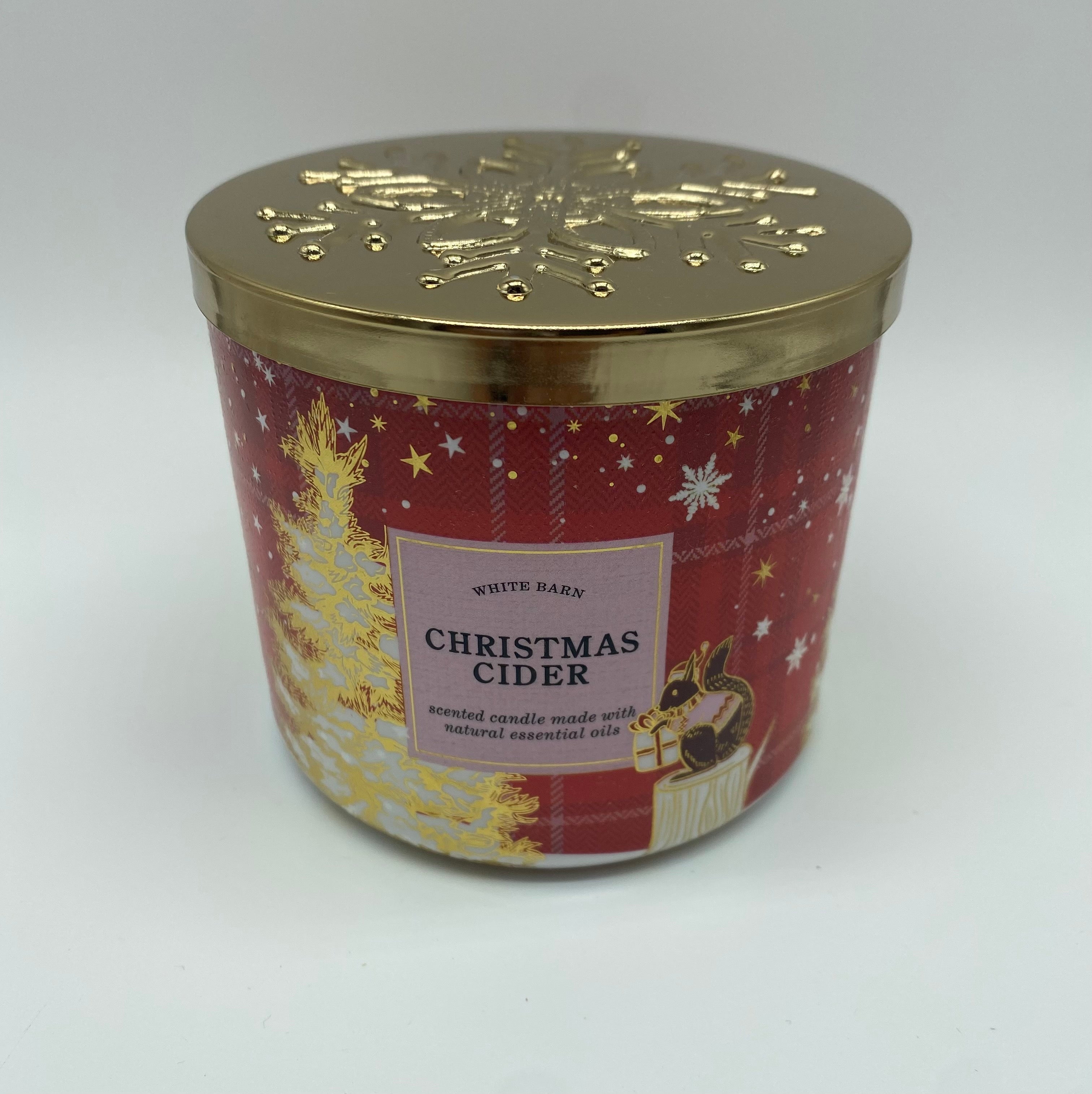 White Barn Bath and Body Works Christmas Cider 3 Wick Scented Candle ...