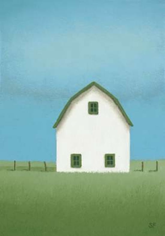 White Barn Canvas Art - Sharon France (20 x 28)