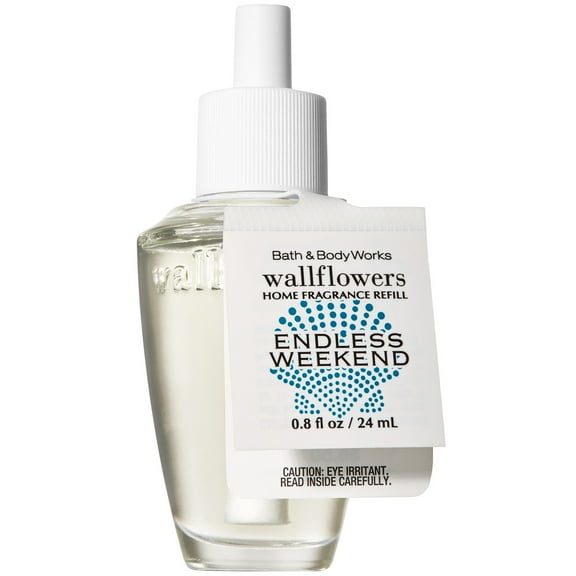 White Barn ENDLESS WEEKEND Wallflowers Fragrance Refill 0.8 Fluid Ounce--Bath and Body Works