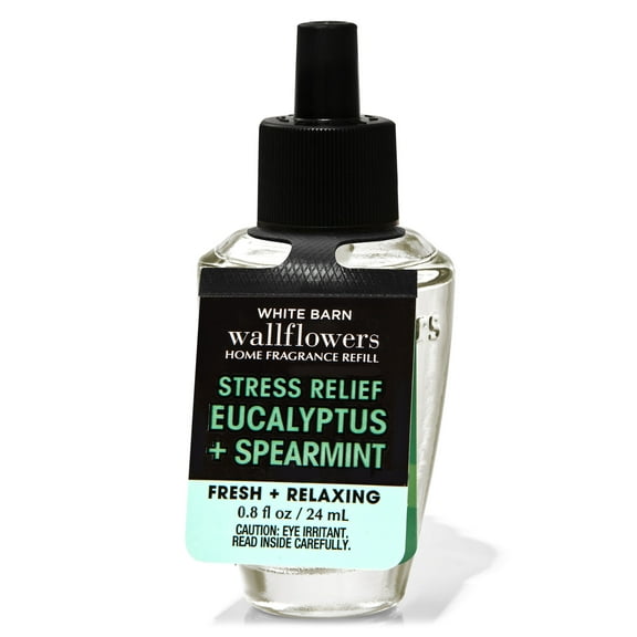 White Barn EUCALYPTUS SPEARMINT Wallflowers Home Fragrance Refill 0.8 Fluid Ounce--Bath and Body Works